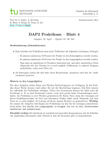 DAP2 Praktikum – Blatt 4