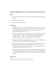 Quantenfeldtheorie des Zwei-Niveau-Systems