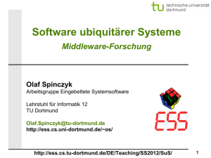 Middleware-Forschung - Embedded System Software