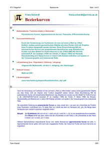 Bezierkurven - MATHEMATIK und TECHNIK mit MATHCAD