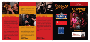 Hammond Jazz Flyer Herbst/Winter 2012