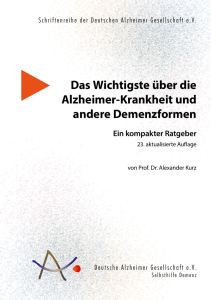 Das Wichtigste &uuml;ber die Alzheimer