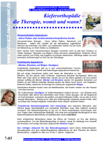 Kieferorthopädie - Therapie - Zahnarzt Dr. Neuhäuser Pforzheim