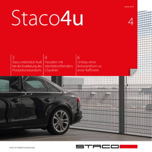 Staco unterstützt Audi bei der Erweiterung des Produktionsstandorts