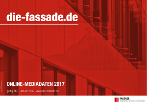 fassade onlinemediadaten 2017 - FASSADE – Technik und Architektur