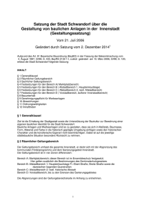 Gestaltungssatzung Altstadtsanierung (PDF, 78