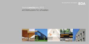 thomaswechspreis 2012 architekturpreis für schwaben