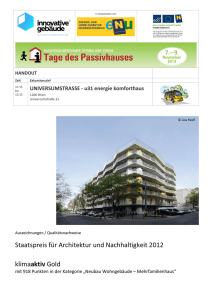 Staatspreis für Architektur und Nachhaltigkeit 2012 klimaaktiv Gold