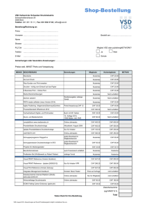 Shop-Bestellung - Verband der Schweizer Druckindustrie