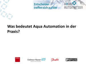 Was bedeutet Aqua Automation in der Praxis?
