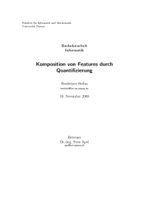 Komposition von Features durch Quantifizierung