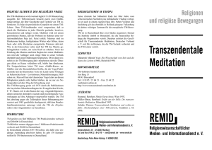 Transzendentale Meditation (PDF, ca. 160 KB)