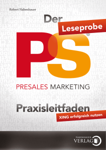 Der PreSales Marketing Praxisleitfaden