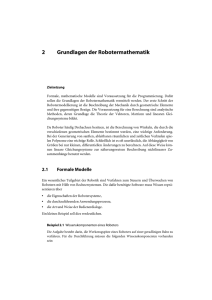 2 Grundlagen der Robotermathematik