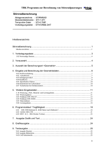 TBK Programm zur Berechnung von Stirnradpaarungen