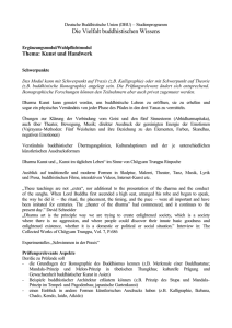 Modul: Ikonographie und Kunst - Deutsche Buddhistische Union