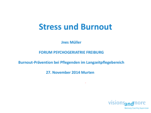 Stress und Burnout - HEdS-FR