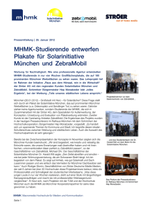 MHMK-Studierende entwerfen Plakate für Solarinitiative München