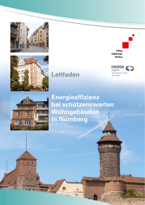 Leitfaden Energieeffizienz bei schützenswerten Wohngebäuden in