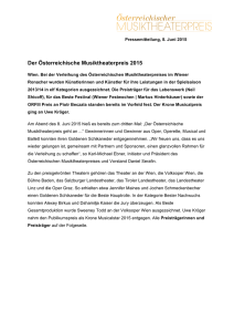 Der Österreichische Musiktheaterpreis 2015