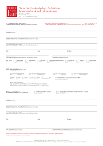 Ausstellerbuchung/Booking for space Wir bestellen/We order