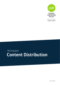 Content Distribution - Content Marketing Forum