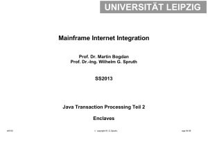 Enclaves - Der z9 Mainframe der Universität Leipzig