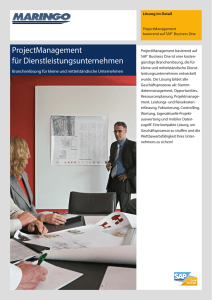 ProjectManagement für Dienstleistungsunternehmen