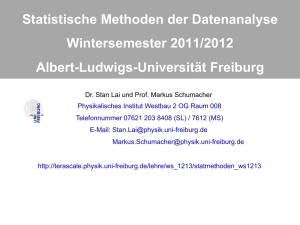 V. Parameterschätzung - Abteilung Prof. Schumacher