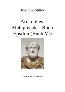 Metaphysik – Buch Epsilon (Buch VI)