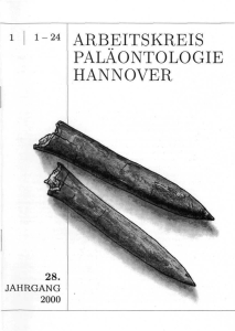 1-24 ARBEITSKREIS PALÄONTOLOGIE HANNOVER