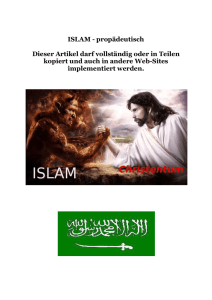 ISLAM - propädeutisch