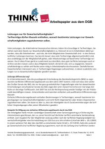 Leistungen nur für Gewerkschaftsmitglieder? PDF