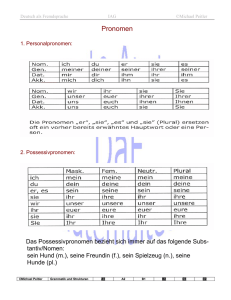Personalpronomen 4