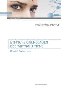 EthischE GrundlaGEn - Roman Herzog Institut