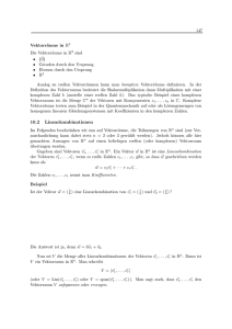 10.2 Linearkombinationen