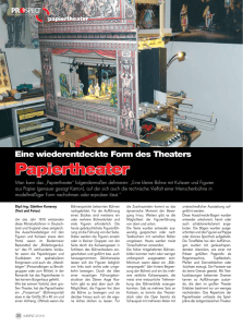 Papiertheater – Eine wiederentdeckte Form des Theaters