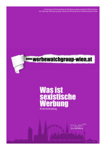 Was ist sexistische Werbung - Kriterienkatalog