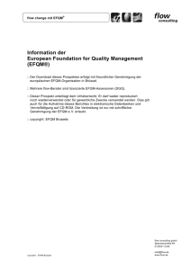 Information der European Foundation for Quality Management