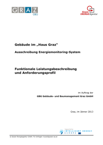 „Haus Graz“ Funktionale Leistungsbeschreibung