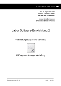 Lab or So oftwa are-E Entw icklu ung 2 2