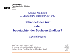 Schuldfähigkeit - Universitäre Psychiatrische Kliniken Basel