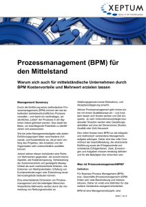 Prozessmanagement (BPM) für den Mittelstand