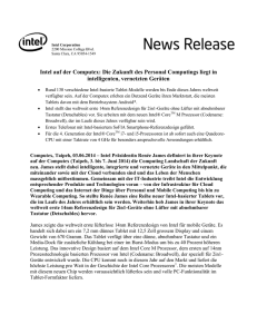 Intel auf der Computex: Die Zukunft des Personal Computings liegt