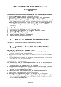 1. Was ist PANADOL 1 g Tabletten und wofür wird es