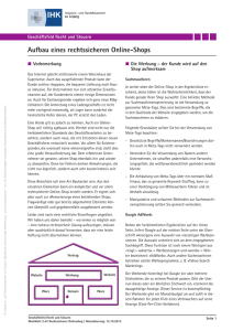 Aufbau eines rechtssicheren Online-Shops (pdf