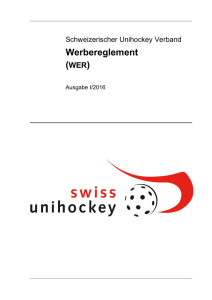 Werbereglement - Swiss Unihockey