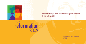 Programm Reformationsjubiläumsjahr 2017