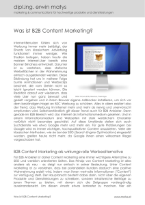 Was ist B2B Content Marketing