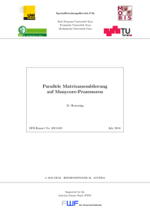 Parallele Matrixassemblierung auf Manycore